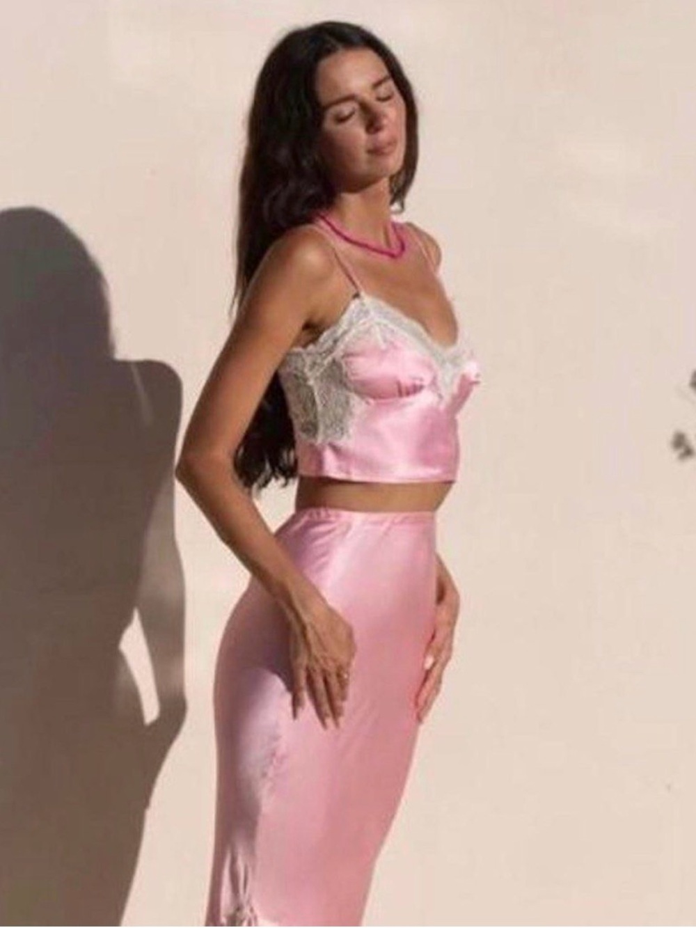 VRG GRL At The Afterparty Set in Pink